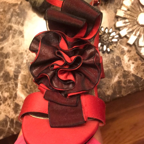 Flower power 👠 shoes matching 👛size 8 - Picture 7 of 8